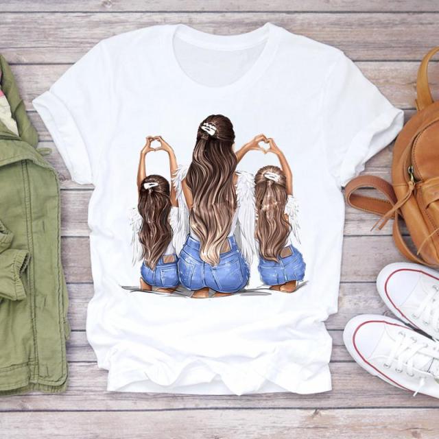 Cartoon Super Mom Life T-Shirt