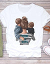 Cartoon Super Mom Life T-Shirt