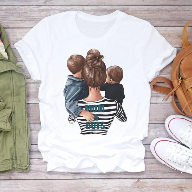 Cartoon Super Mom Life T-Shirt
