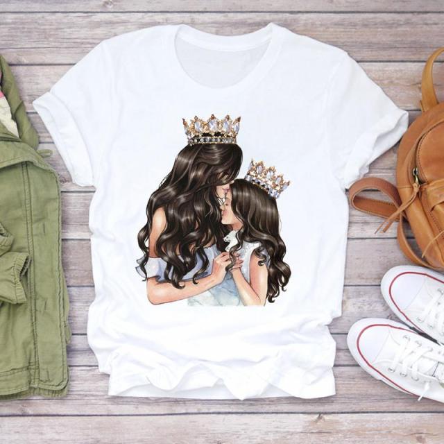 Cartoon Super Mom Life T-Shirt