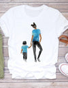 Cartoon Super Mom Life T-Shirt