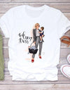 Cartoon Super Mom Life T-Shirt