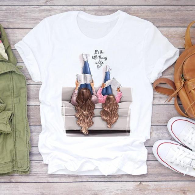 Cartoon Super Mom Life T-Shirt