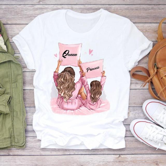 Cartoon Super Mom Life T-Shirt