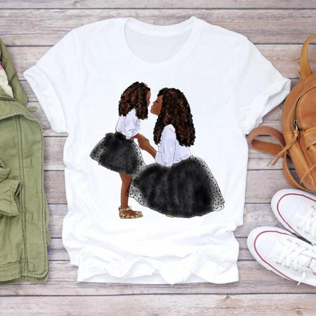 Cartoon Super Mom Life T-Shirt