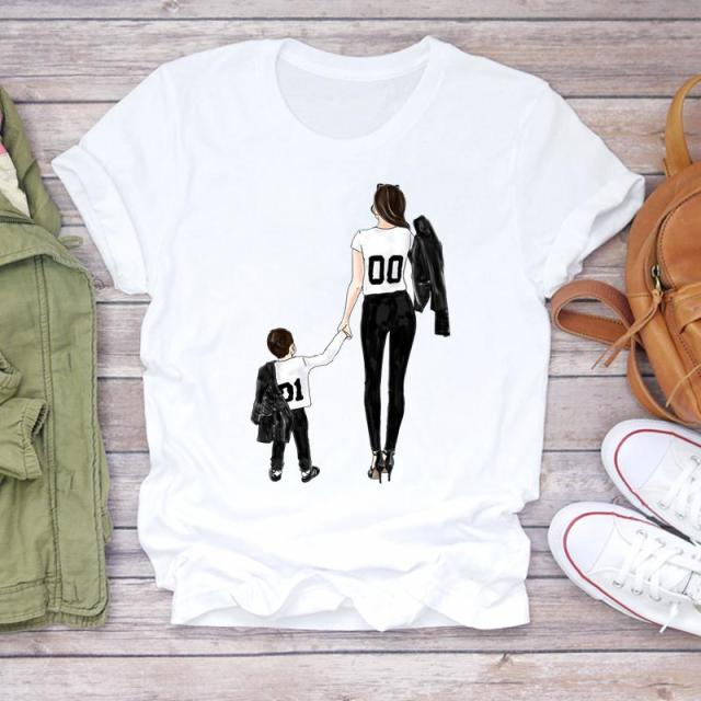 Cartoon Super Mom Life T-Shirt