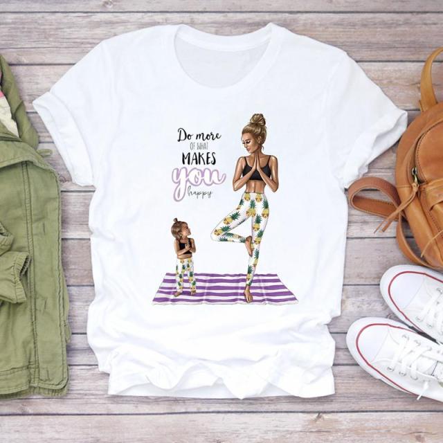 Cartoon Super Mom Life T-Shirt