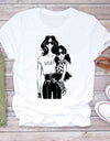 Cartoon Super Mom Life T-Shirt