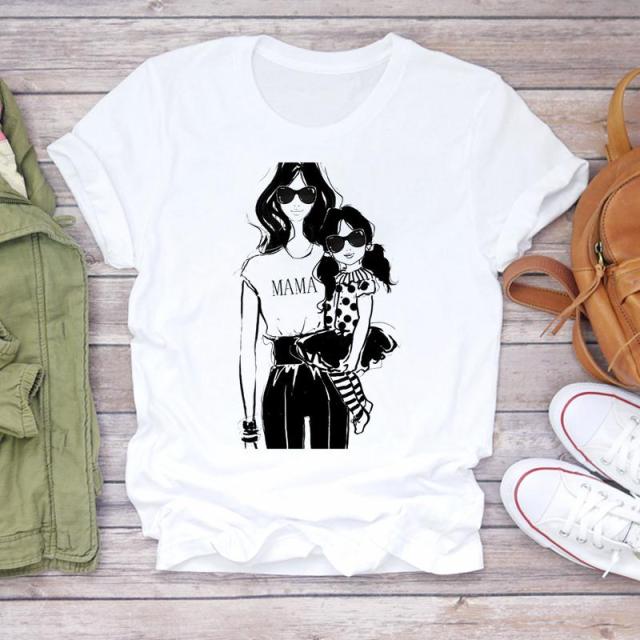 Cartoon Super Mom Life T-Shirt