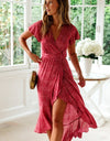 Long Maxi Dress Floral Print Beach Dress