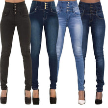 将图片加载到图库查看器，High Waist Streetwear jeans - Fashion Damsel
