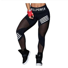 Load image into Gallery viewer, High Waist Mesh Patchwork Sports leggings
