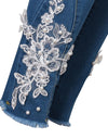 Printed Lace Stretch High Waist Legging jeans - Fashion Damsel