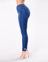 Winter Stretch Ripped High Waist jeans - Fashion Damsel