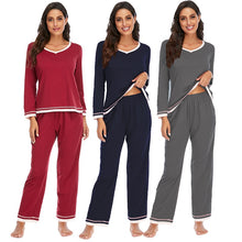 Cargar imagen en el visor de la galería, Autumn And Winter Sleepwear set - Fashion Damsel
