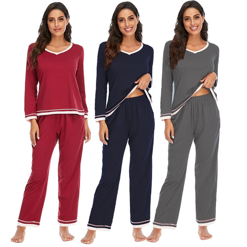 Autumn And Winter Sleepwear set - Fashion Damsel