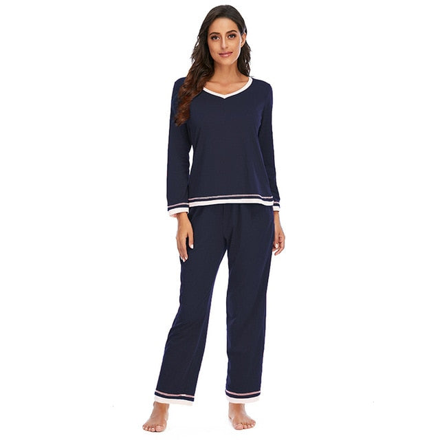 Autumn And Winter Sleepwear set - Fashion Damsel