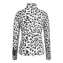 Cargar imagen en el visor de la galería, Long Sleeve Leopard Print Turtleneck Blouse - Fashion Damsel
