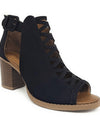 Hollow Out Square Heel Peep Toe Sandals
