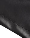 High Waist Black Ruffle Asymmetric Leather Pu Skirt