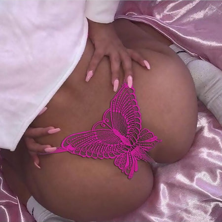 Lace Panties Butterfly Hollow Thong