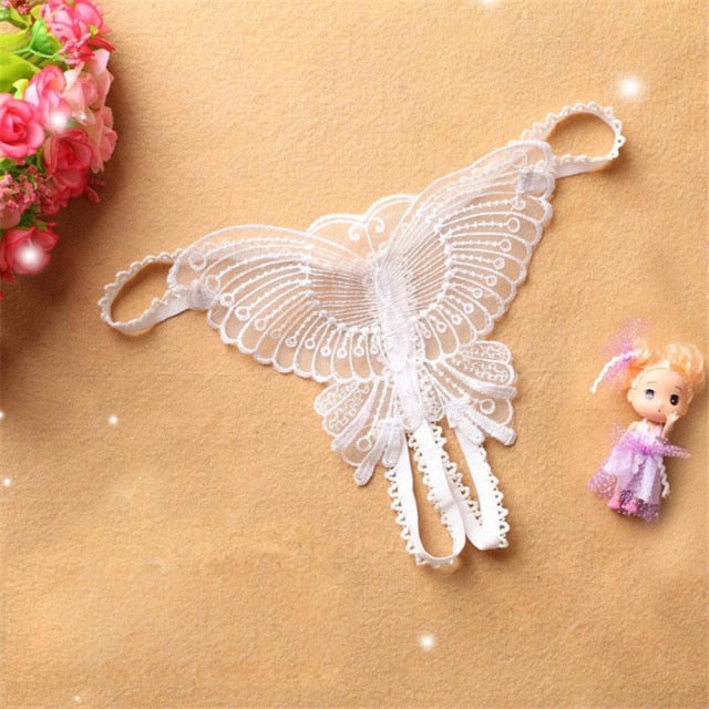 Lace Panties Butterfly Hollow Thong