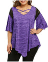 Asymmetrical Flare Lace Top - Fashion Damsel