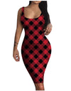 Printed Sleeveless Midi Dress
