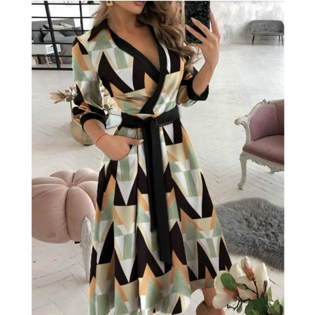 Midi Fashion Autumn Long Dress
