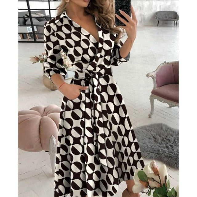 Midi Fashion Autumn Long Dress