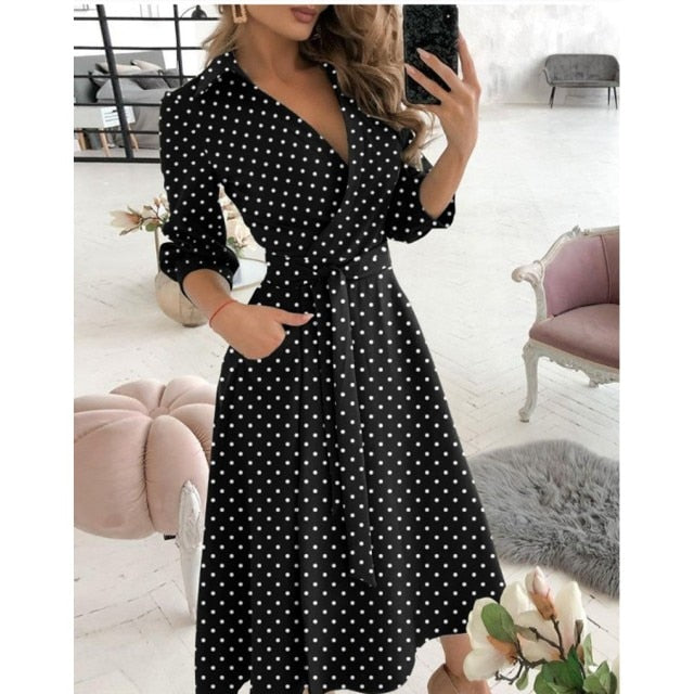 Midi Fashion Autumn Long Dress