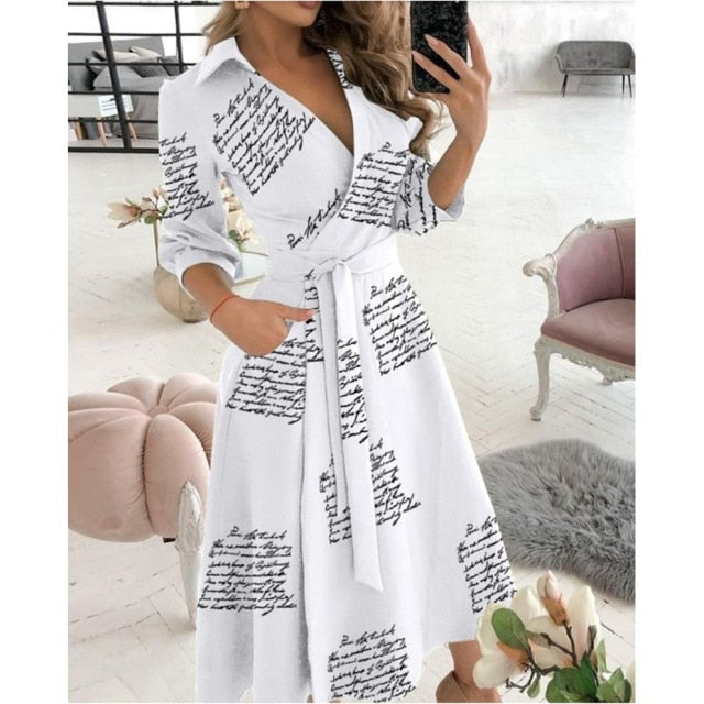 Midi Fashion Autumn Long Dress