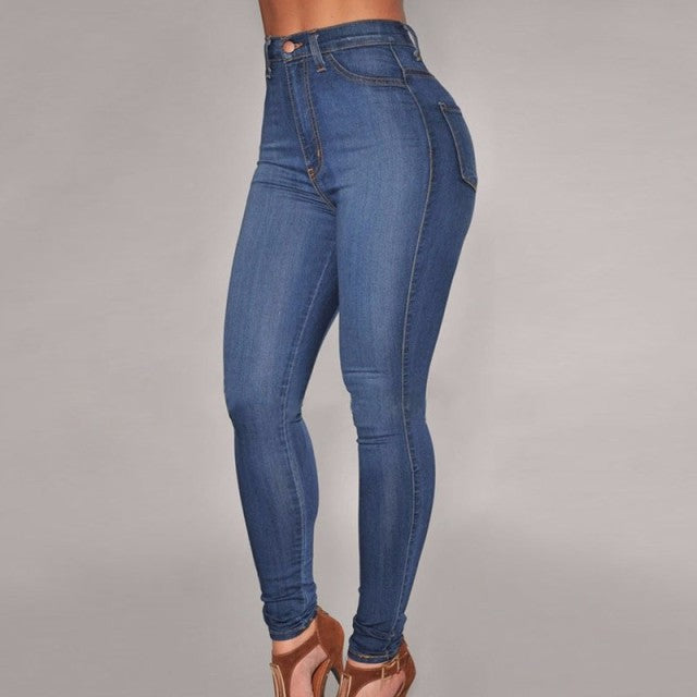 Elastic Skinny Jeans - Fashion Damsel