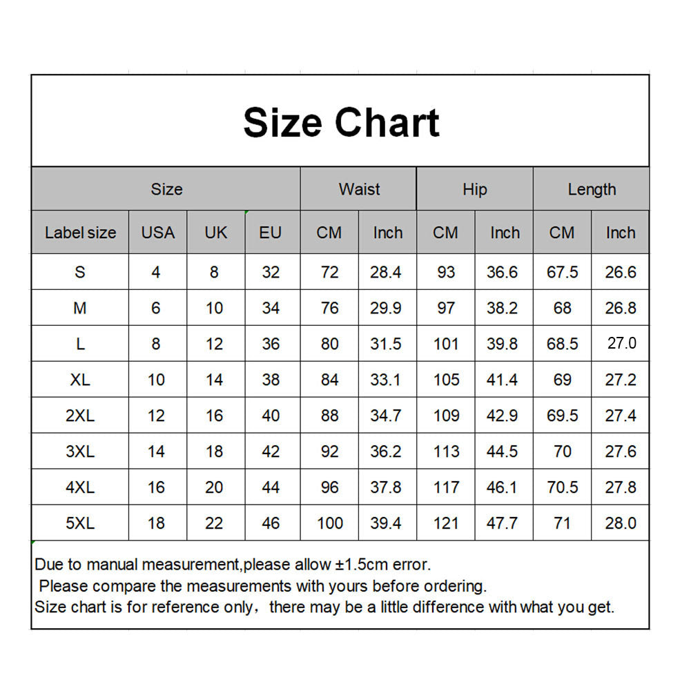 S-5XL High Waist Denim Stretch Slim Knee Shorts