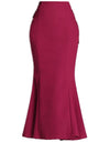 Woolen Mermaid High Waist Trumpet Skirt - Fashion Damsel