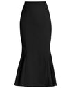 Woolen Mermaid High Waist Trumpet Skirt - Fashion Damsel