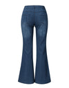 Vintage Embroidery Flare Denim Pants
