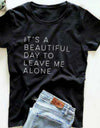 Letter Print Casual Short Sleeve Funny T Shirt