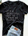 Letter Print Casual Short Sleeve Funny T Shirt