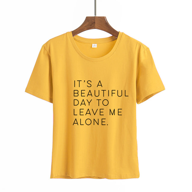 Letter Print Casual Short Sleeve Funny T Shirt