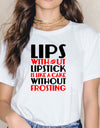 Sexy Red Lipsticks Make Up Artist Letters Print T shirt