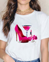 Sexy Red Lipsticks Make Up Artist Letters Print T shirt