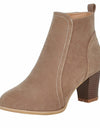 Suede Leather Ankle Boots - Fashion Damsel