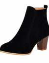 Suede Leather Ankle Boots - Fashion Damsel