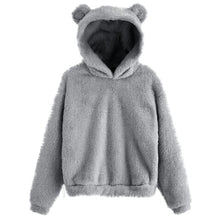 Load image into Gallery viewer, Cute Bear Warm Pullover Fluffy hoodie
