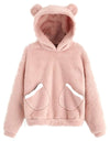 Cute Bear Warm Pullover Fluffy hoodie