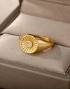 Stainless Steel Opal Moonstone Ring - Fashion Damsel