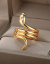 Stainless Steel Opal Moonstone Ring - Fashion Damsel