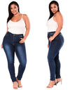 Women's Plus Size Jeans Stretch Slim Denim - Fashion Damsel