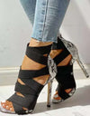 Snake Pointed Toe Pumps - Fashion Damsel